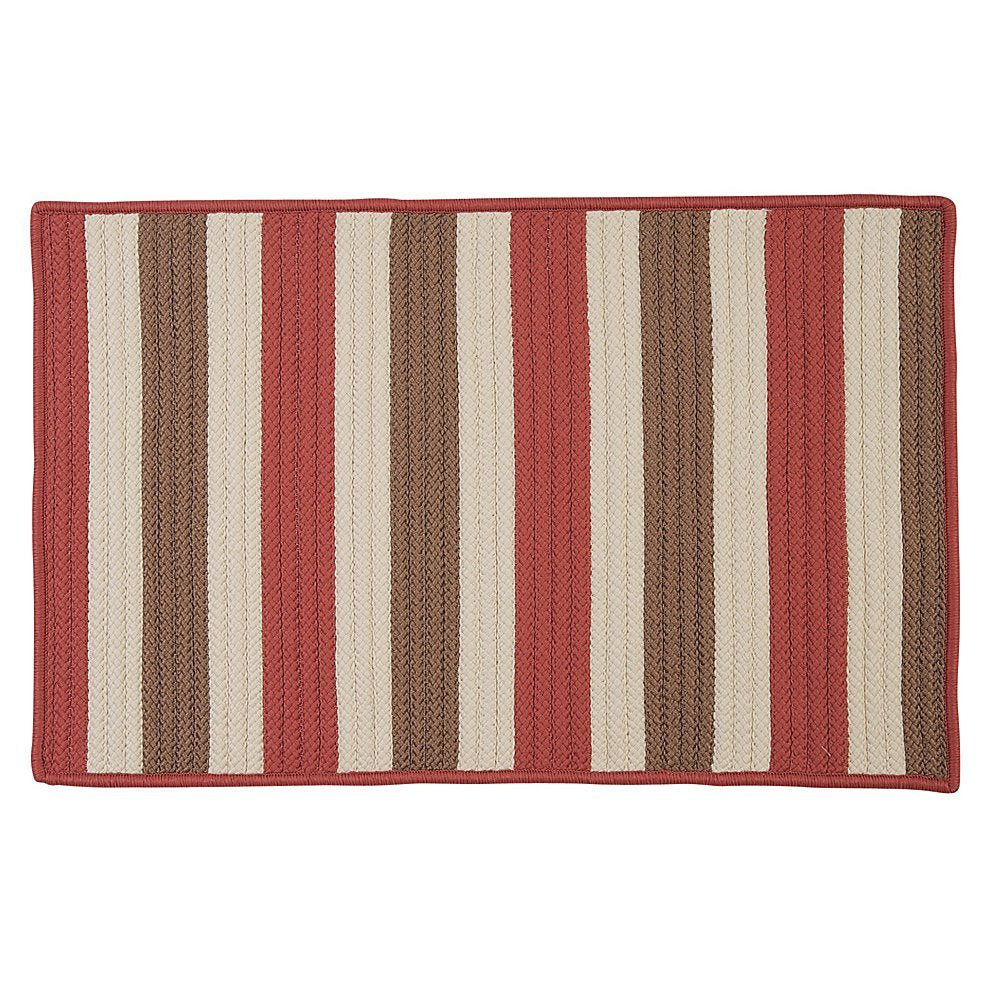 Stripe It Rug, 8 By 11-Feet, Terracotta