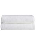 Cozy Earth White Waffle Terry Washcloths- Made from Cotton & Viscose from Bamboo, Plush, Absorbent, Soft