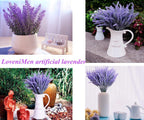 Lovenimen Artificial Lavender Flowers Bouquet In Purple, Fake Plant For Home Decor, Wedding, Garden, Office, Patio Decoration, P