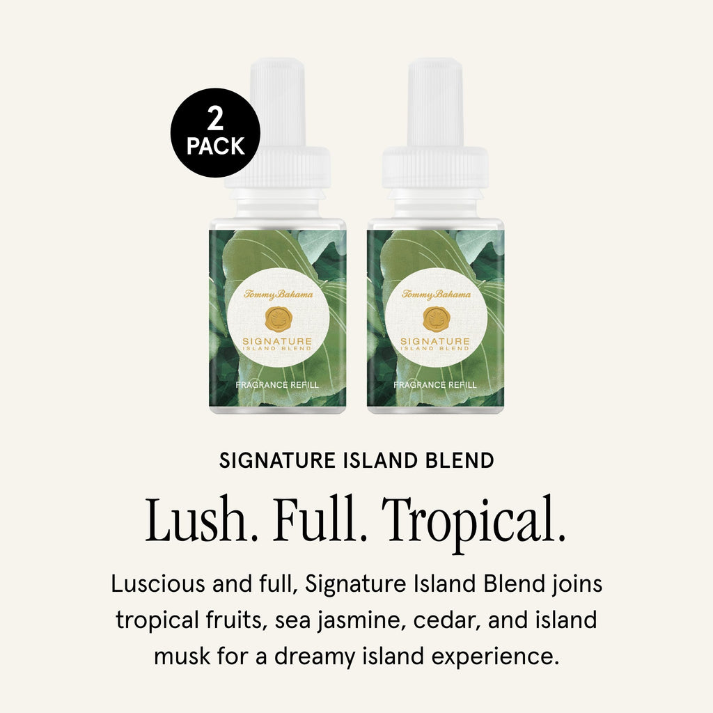 Pura & Tommy Bahama Home Scent Refill - Smart Home Air Diffuser Fragrance - Up To 120-Hours Of Premium Fragrance Per Refill - Ho