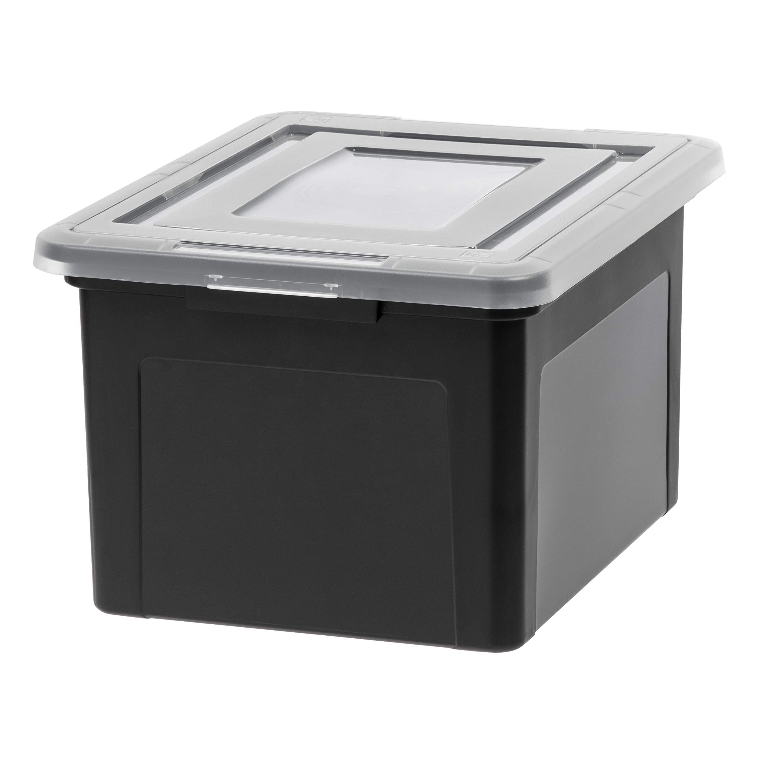 Iris Usa File Box Plastic File Organizer For Letter/Legal File, Document Box, Storage Bin Tote Organizer With Durable And Secure