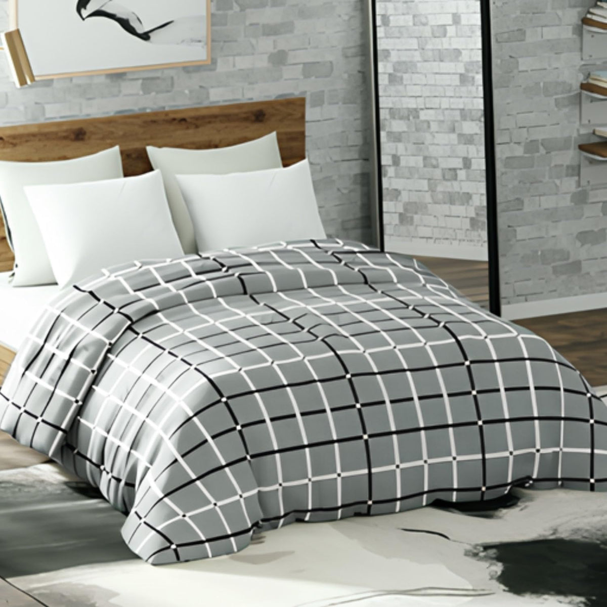 haus & kinder Extra Warm Fur Flannel Blanket, 450 GSM Reversible for Ac Room, Kids, Adults | Soft Fur Anti Fungle Double Blanket