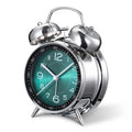 Cadmos Loud Alarm Clock for Heavy Sleepers Adults,Retro 4 Inch Silent Non-Ticking Quartz with Backlight,Twin Bell Analog Kids Al