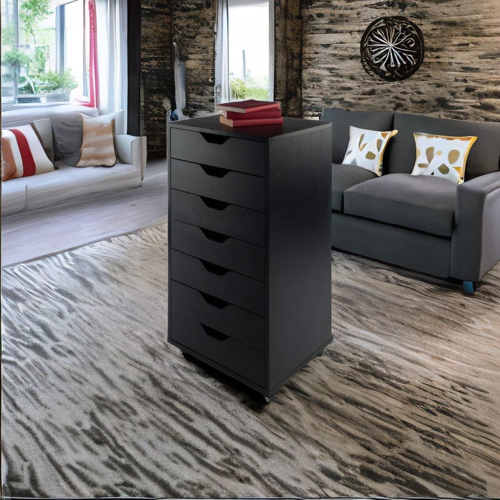 Ergode Wood Halifax 7-Drawer Cabinet - Versatile, Sleek Storage Solution