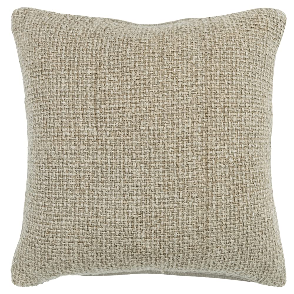 Rizzy Home Donny Osmond 20" X 20" Linen Pillow Cover In Brown
