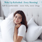 California Design Den Full Cotton Sateen Sheet Set - 500 Thread Count Light Blue Sheets, Pure Cotton 4 Piece Luxury Bedding, Wri