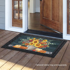 Briarwood Lane Sunflowers And Hydrangeas Fall Doormat Floral Pumpkins 30' X 18'