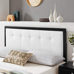 Modway Draper Tufted Twin Fabric And Wood Headboard In Black White