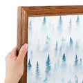 ArtToFrames 7x32 inch Walnut Stain on Solid Red Oak Wood Picture Frame, 2WOM0066-59504-YWAL-7x32