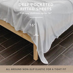 Bamboo Bay 4 Piece Queen Sheet Set - 100% Viscose Made From Bamboo Sheets Queen Size Bed Set - Ultra Soft Cooling Sheets For Hot