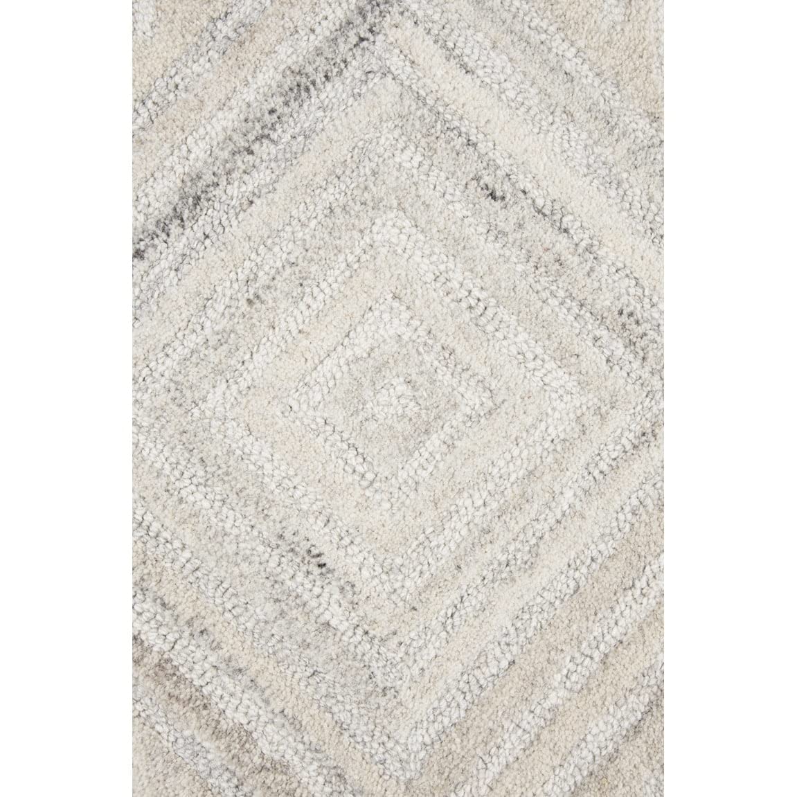 Rizzy Home Alora Decor Makalu 10' X 13' Geometric/Solid Ivory/Natural Hand-Tufted Area Rug