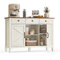 VASAGLE LIRY Collection - Buffet Cabinet, Coffee Bar Cabinet with 3 Drawers, Adjustable Shelves, Sideboard Storage with Cable Ho