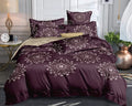 Laying Style Glace Cotton Reversible Ac Comforter 90X100 Inch/Duvet/Quilt/Blanket Set King Size Double Bed With 1 Fitted Bedshee