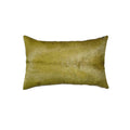 HomeRoots Kitchen 12' x 20' x 5' Verde Cowhide Pillow with Hidden Zipper Closure