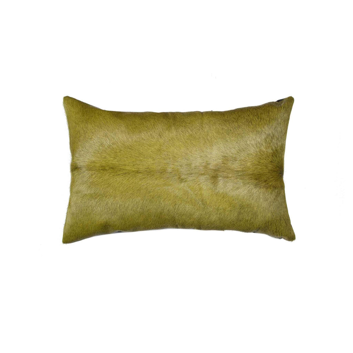 HomeRoots Kitchen 12' x 20' x 5' Verde Cowhide Pillow with Hidden Zipper Closure