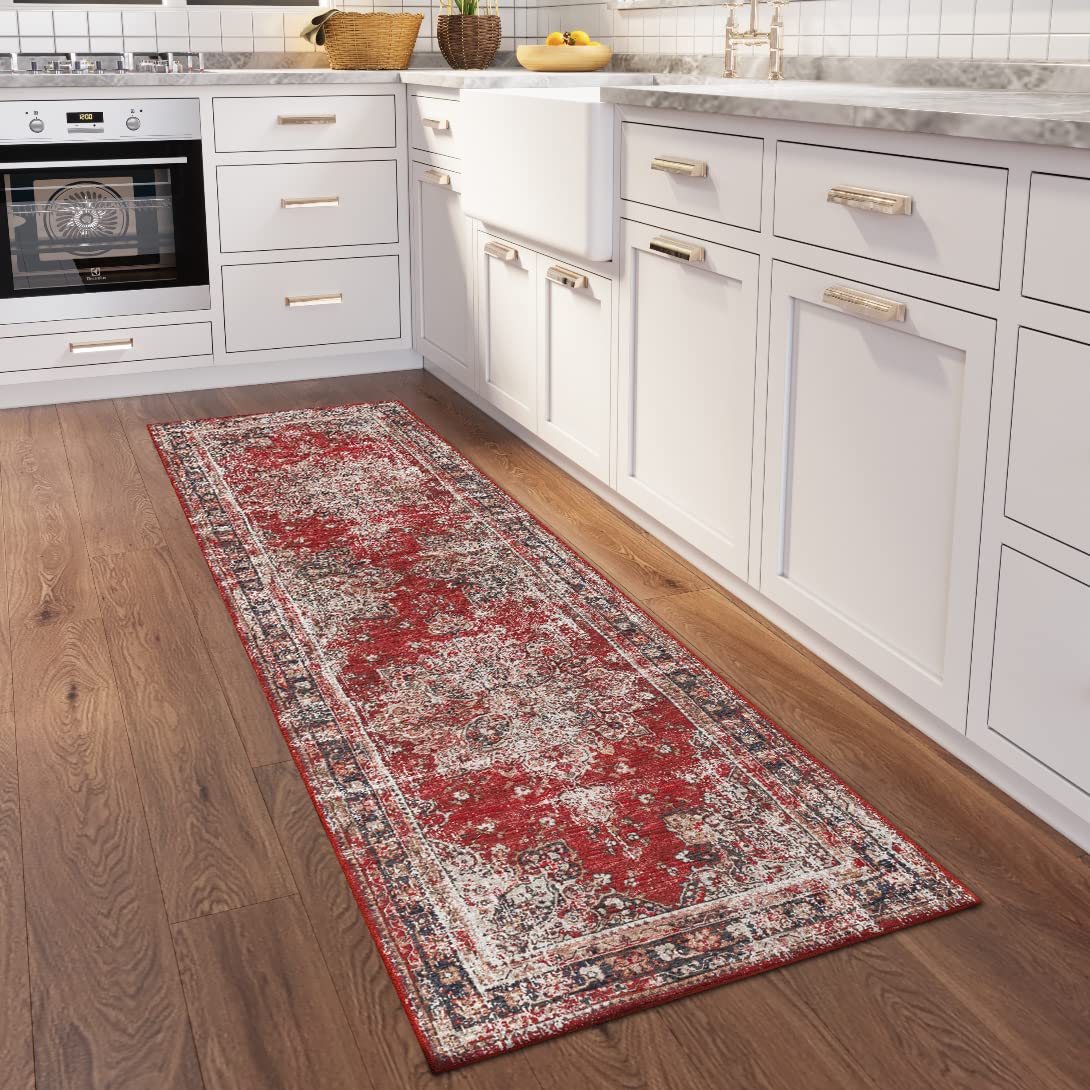 Dalyn Rugs Jericho Jc6 Garnet 2'6&quot; X 12' Rectangle Soft Runner Rug, Easy Clean, Non Shedding, Bedroom, Entry, Living Room, Dining Room, Kitchen Rug