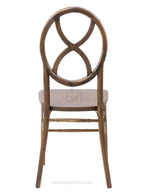 Commercial Seating Products Sandglass Dark Walnut Wood Chairs, 1-Pack