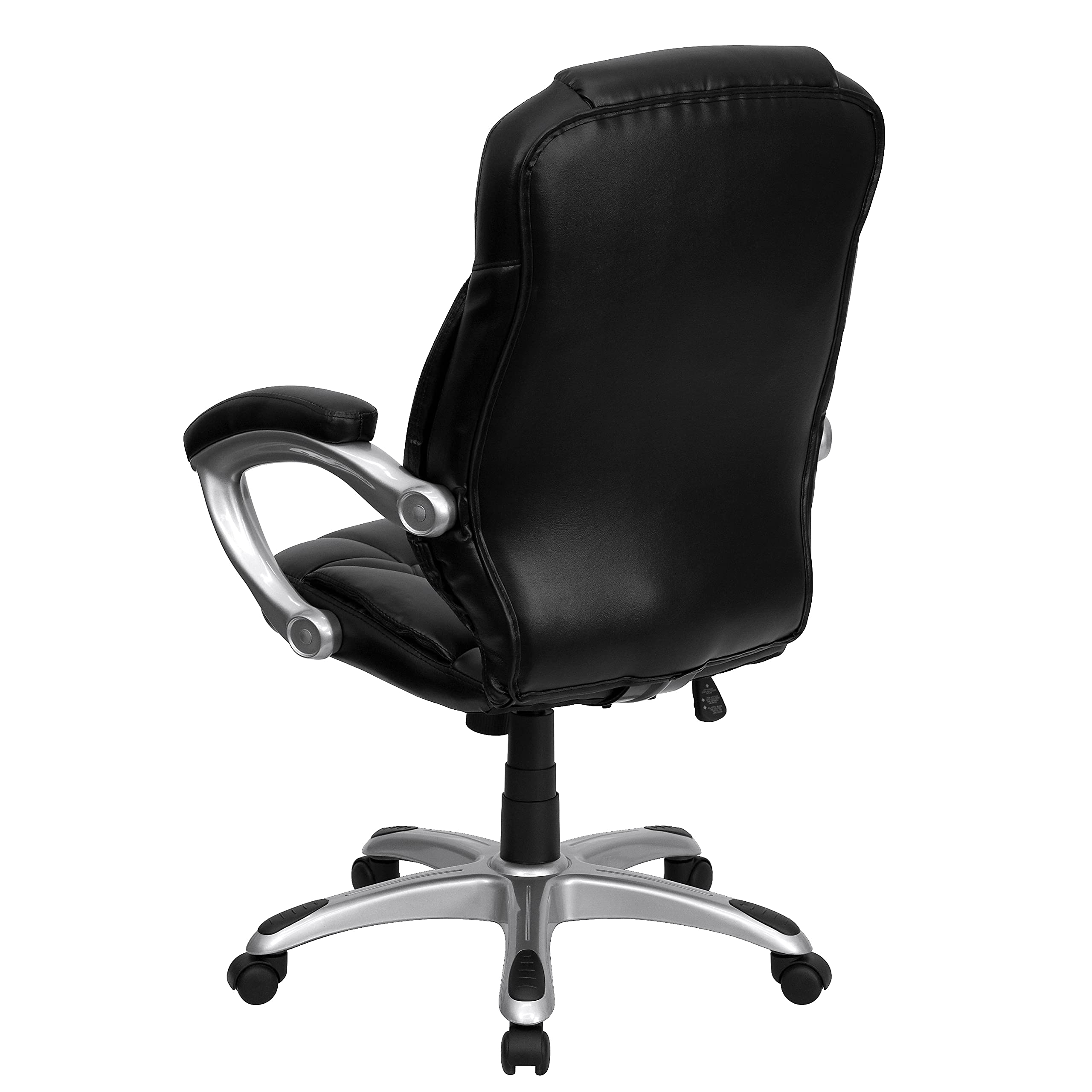 Flash Furniture 25Bklea High Back Leather Contemporary Office Chair With Spring Tilt Control
