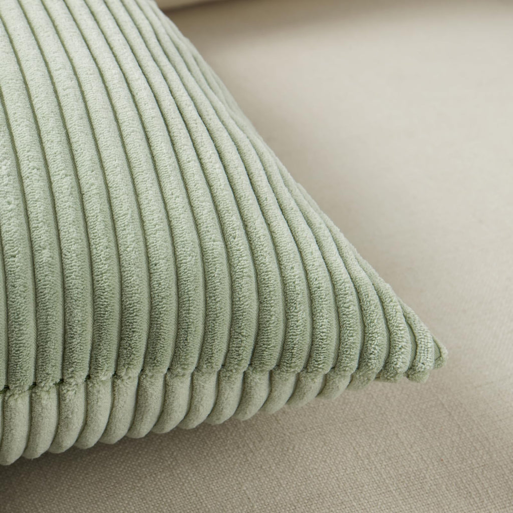 Fancy Homi Sage Green Lumbar Decorative Throw Pillow Covers 12X20 Inch For Living Room Couch Bed, Rustic Farmhouse Boho Home Dec