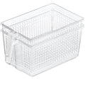 DecorRack Large Plastic Storage Basket, Organizer Bin with Handles (2 Pack)