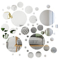 Mirror Wall Stickers Acrylic Mirror Setting Round Peel and Stick Mirror Circle Stick on Mirrors for Wall 3D Self Adhesive Mirror