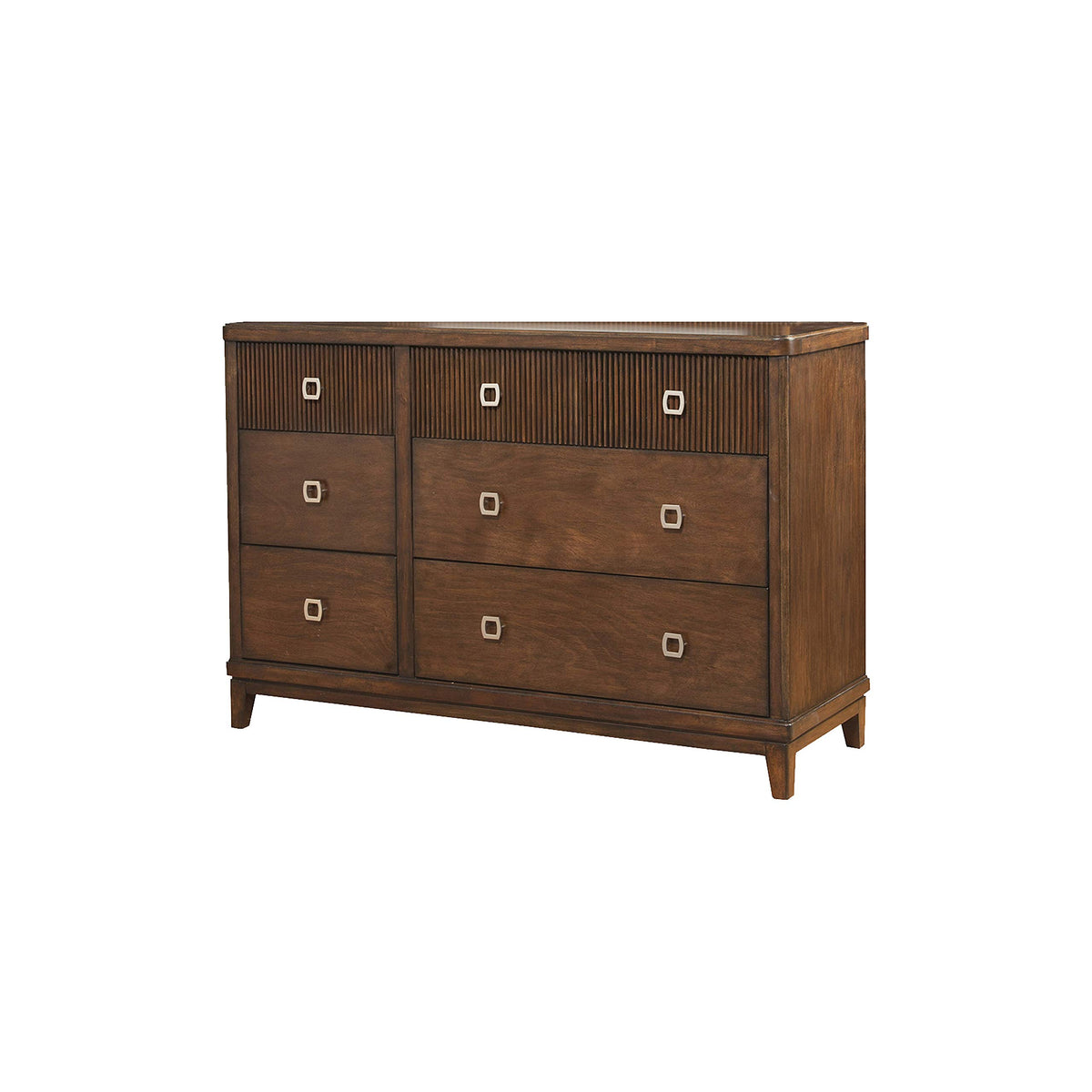 Alpine Furniture Dresser 7 Drawer Burgandy