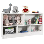 Honey Joy Kids Storage Organizer, 5-Section Wooden Display Shelf For Classroom, Playroom, Nursery, Kindergarten