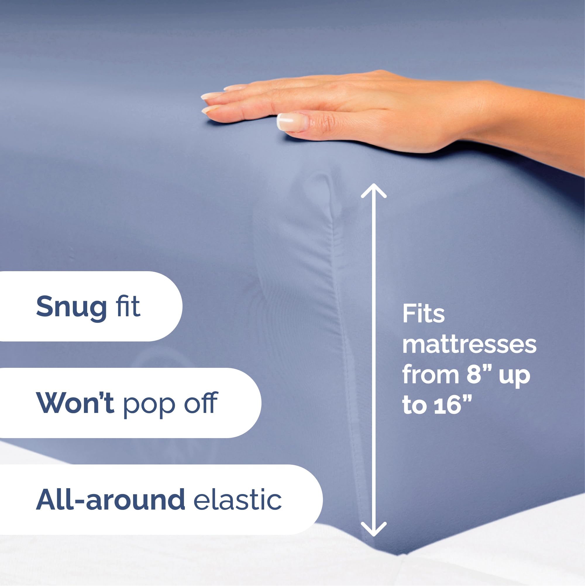 Queen Size 4 Piece Sheet Set - Extra Soft, Breathable & Cooling Sheets - Hotel Luxury Durable Bed Sheets For Women & Men - Deep Pockets, Easy-Fit & Wrinkle-Free Sheets - Dusty Purple Oeko-Tex Sheets