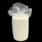 Ivory Tulle Wedding Reception Decor - 6' X 100 Yards, Fabric Netting Ribbon, Wreath, Garland, Swag, Veil, Streamers, Gift Wrapp