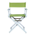 Casual Home 200-01/021-72 Director'S Chair Canvas 18" - Classic Height Whiteframe/Lime Green