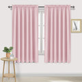 Dwcn Blackout Curtains For Living Room Thermal Insulated, Energy Saving & Noise Reducing Bedroom Curtains, Blush Pink, W 70X L 7