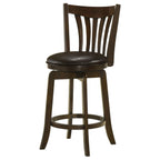 Coaster Home Furnishings Lambert Counter Height Swivel Bar Stool with Upholstered Seat Dark Cherry
