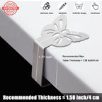 Cunglin Tablecloth Clips For Outdoor Thick Tables 10 Pack, Butterfly Picnic Table Cloth Holder Clip Indoor, Heavy Duty Stainless