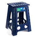 Dyforce 17.5 Inch Folding Step Stool 400Lbs Capacity Sturdy Plastic Foldable Step Stools For Adults & Kids Stepping Stool With H