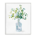 Stupell Industries Blue Flower Jar Still Life Green Painting, 16x20