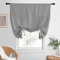 NICETOWN Rod Pocket Blackout Tie Up Curtains for Bedroom, Room Darkening Window Curtains for Living Room, Thermal Insulated Nois