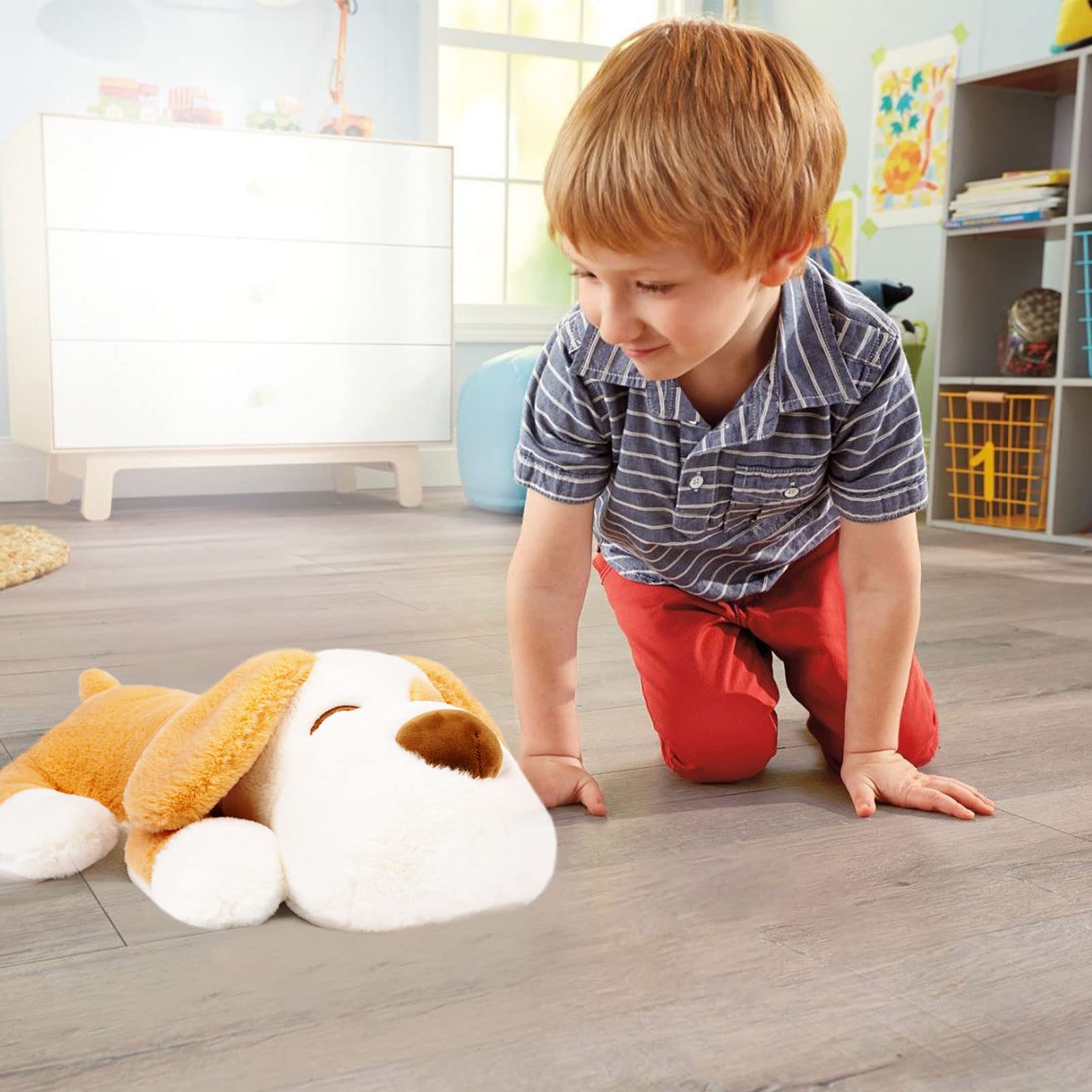 Niuniu Daddy 18' | 3 Pound Weighted Dog Stuffed Animal, Large Stuffed Puppy Plush Animals, Cute Dog Plush Toy Body Pillow, Plus