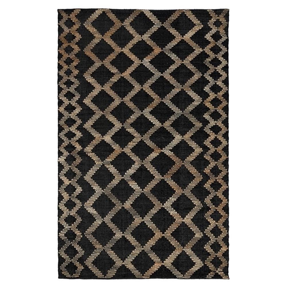 Kosas Home Katerina 60 X 96 Jute & Cotton Area Rug In Black/Natural