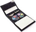 Three By Three Seattle Jotblock Travel Postcard Watercolor Paint Set, Watercolor Set Includes 12 Blank Postcards, 2 Brushes, 8 P