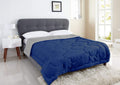 Microfibre Iw 11B Reversible Ac Comforter/Blanket/Quilt, Lightweight, Double/Queen (Grey/Blue), 250 Gsm