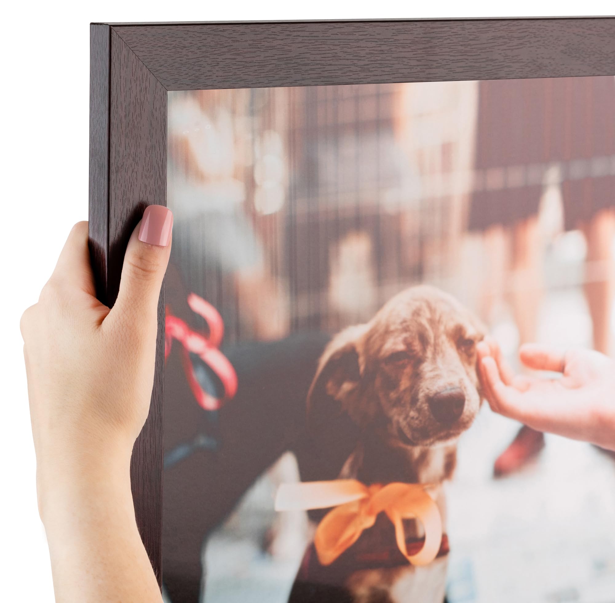 ArtToFrames 20x28 Inch Brown Picture Frame, This 1.25 Custom Poster Frame is Classic Mahogany Frame, for Your Art or Photos, WOM