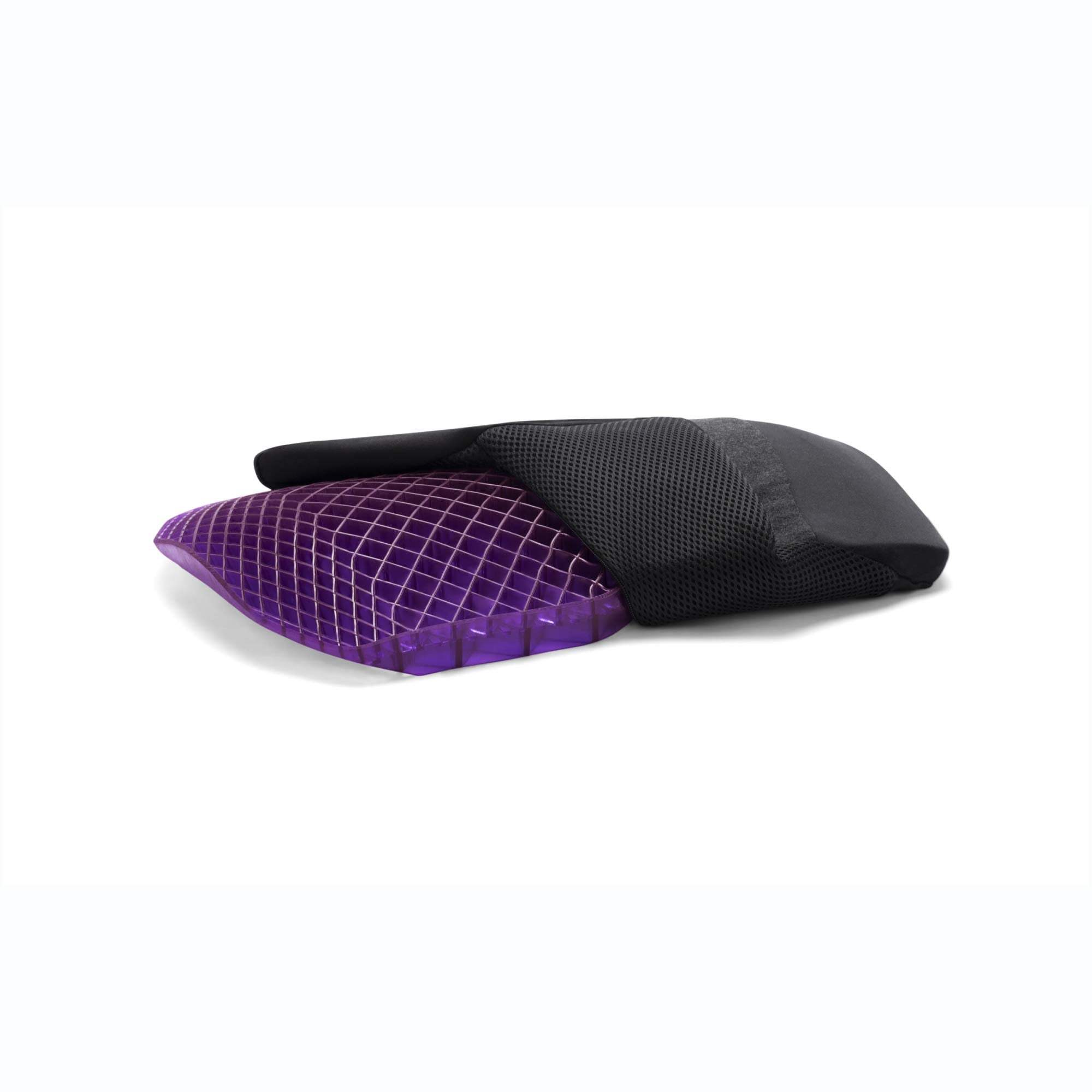 Purple Back Cushion | Pressure Reducing Grid Designed for Ultimate Comfort | Designed for Chairs, Gaming, and Travel | Made in T