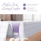 Carressa Linen Luxury Egyptian Cotton King Printed Sheet Set - 600 Thread Count Extra Long Staple 4 Pc Set, Window Pane King Pri