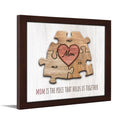 Personal-Prints MOM & Children Personalized HEART Puzzle Wall Art | Unique Customized with up to 8 Names | Mothers Day, Birthday