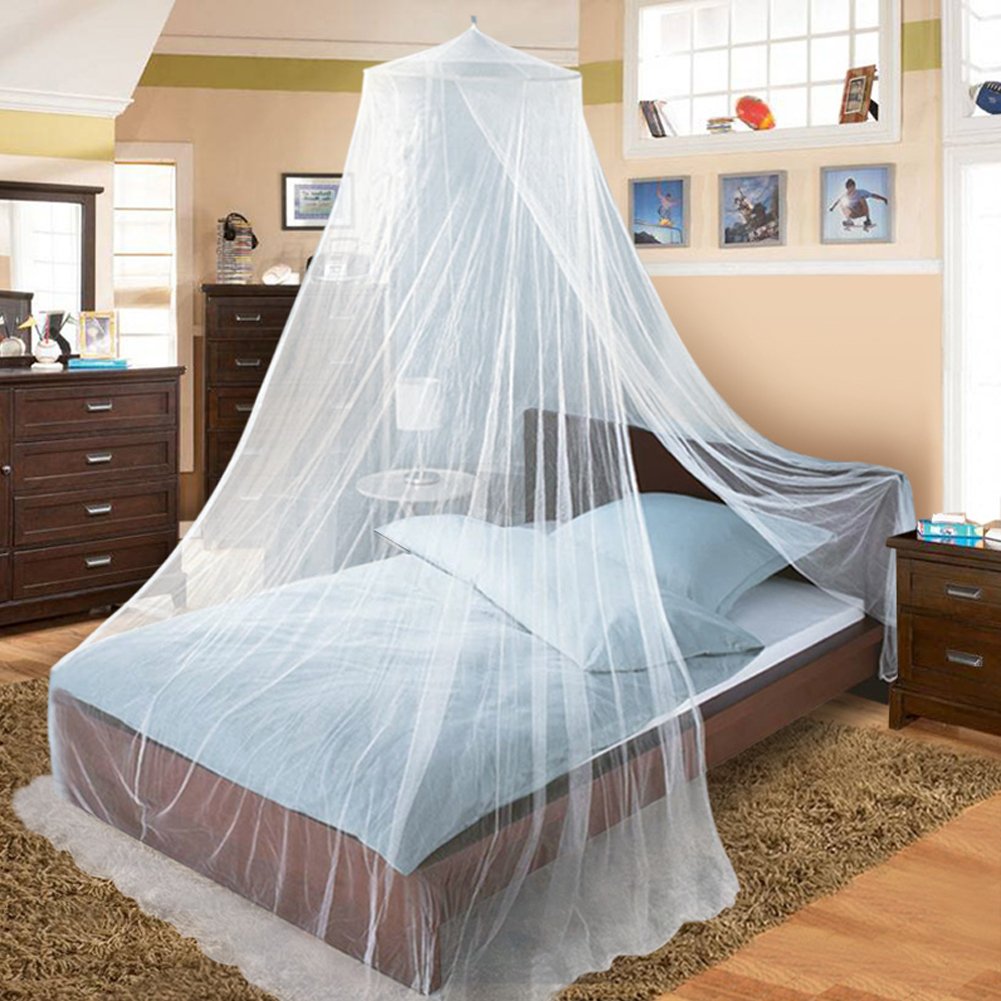 Twinkle Star Bed Canopy For Single To King Size Beds, Elegant Dome Bed Netting Canopy Curtains Canopy For Single To King Size Be