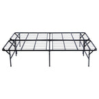Coaster Home Furnishings Mabel 14 Inch High Eastern King Size Heavy Duty Sturdy Steel Foldable Metal Bed Frame Mattress Support Black 305957KE