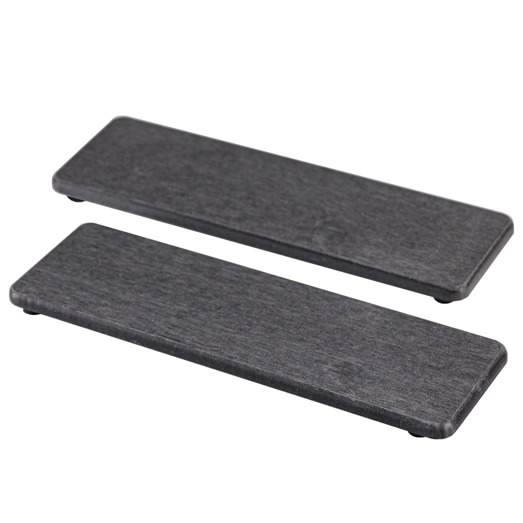 NiuYichee 2 PCS Bathroom Sink Vanity Trays(10.24 * 3.15), Diatomaceous Earth Coasters, Kitchen Soap Tray, Water Absorbing Stone 