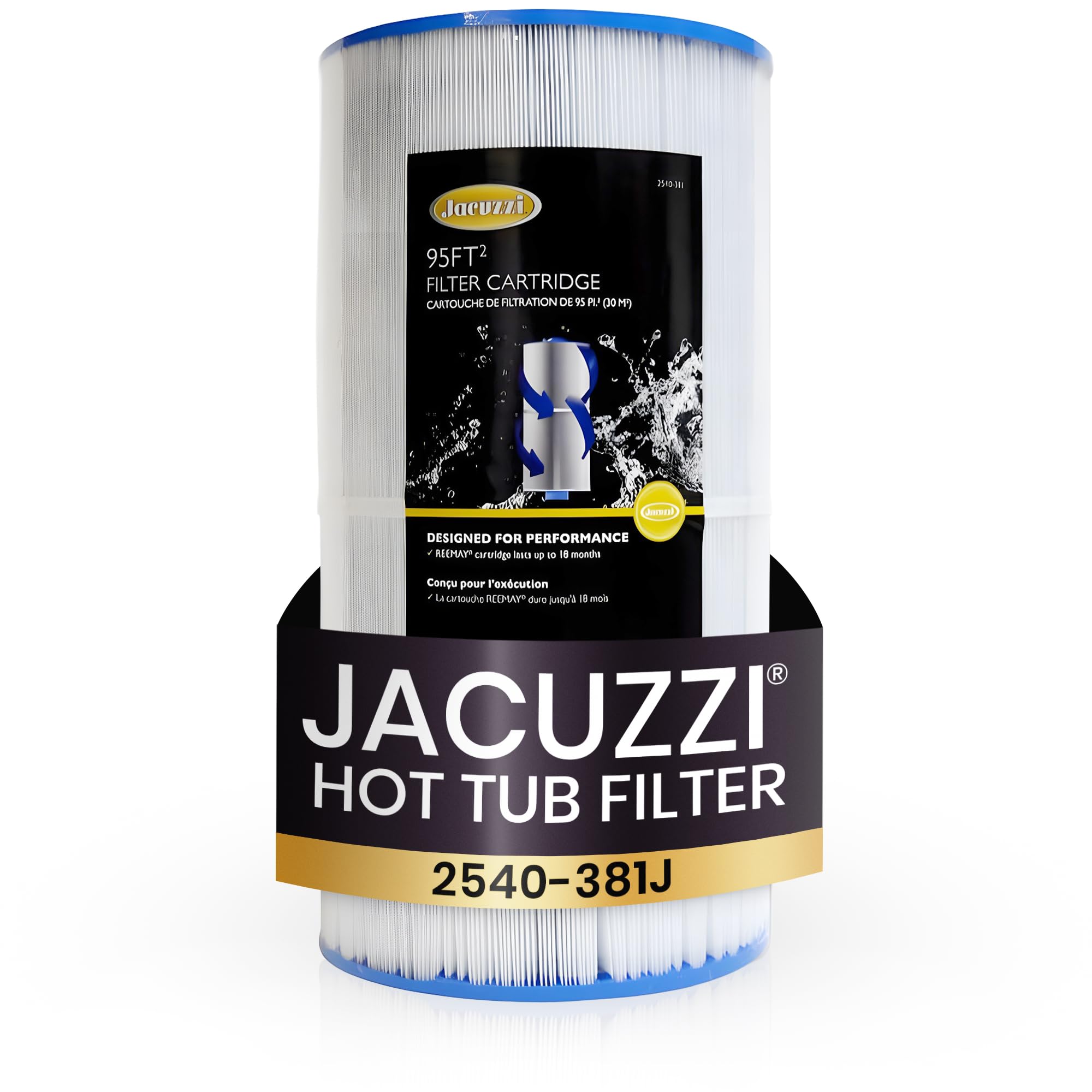Jacuzzi 2540-381 Filter Cartridge For J-200 Hot Tubs - Compatible With J-200 Series Hot Tubs From 2007 Onwards