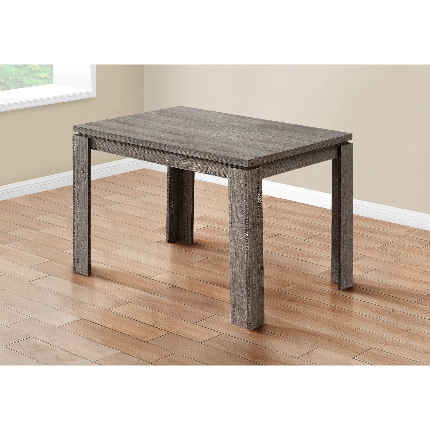 Monarch Specialties 32&quot;X 48&quot; / Dark Taupe Dining Table
