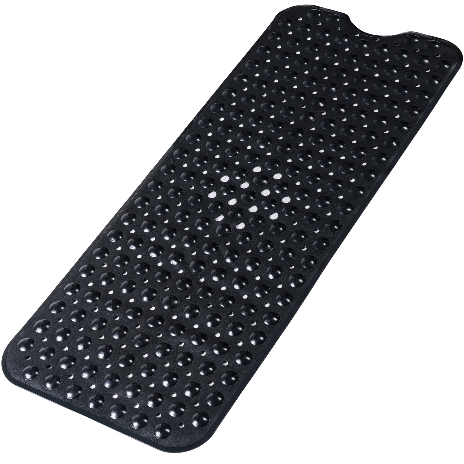 Large Non Slip Bathtub Mat, Extra Long Bath Mat for Tub, 40 x 16 Inch, Machine Washable Shower Mats with Suction Cups and Drain 